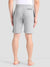 NYC Polo Fleece Short For Men-Grey Melange with Navy Panel-BE2984/BR14782