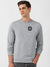 NXT Fleece Sweatshirt For Men-Grey Melange-BE2735