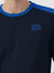 NXT Fleece Sweatshirt For Men-Navy with Blue Panels-BE2740