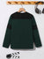 NXT Long Sleeve Tee Shirt For Kids-Green & Black-BE2981/BR14781