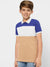 NXT Summer P.Q Polo Shirt For Kids-Blue with White & Skin-BE940