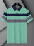 NXT Summer Polo Shirt For Men-Cyan Green with Grey & Navy-BE800/BR13041