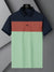 NXT Summer Polo Shirt For Men-Green with Orange & Navy Panel-BE812/BR13053