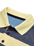 NXT Summer Polo Shirt For Men-Navy Melange with Sky & Yellow Stripe-BE754/BR13001