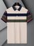 NXT Summer Polo Shirt For Men-Skin with Navy & Olive Stripe-BE703/BR12956