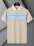 NXT Summer Polo Shirt For Men-Skin with Sky Stripe-BE709/BR12962
