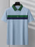 NXT Summer Polo Shirt For Men-Sky with Green & Blue Stripe-BE756/BR13003