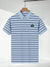 NXT Summer Single Jersey Polo Shirt For Men-Sky with Navy Stripe-BE900