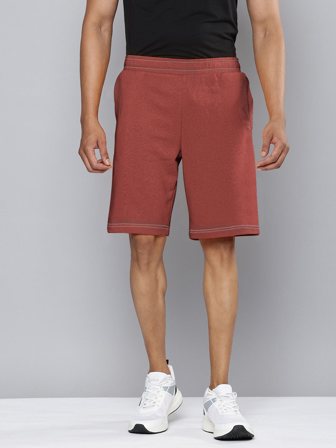 NXT Terry Fleece Faded Short For Men-Coral Orange-BE2782