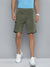 NXT Terry Fleece Faded Short For Men-Olive Green-BE2783