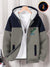 NXT Inner Fur Hood Fleece Full Zipper Hoodie For Kids-Slate Grey with Navy Panels-BE2423/BR14481