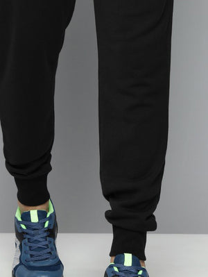 NXT Terry Fleece Jogger Sweatpant For Men-Black-BE2612