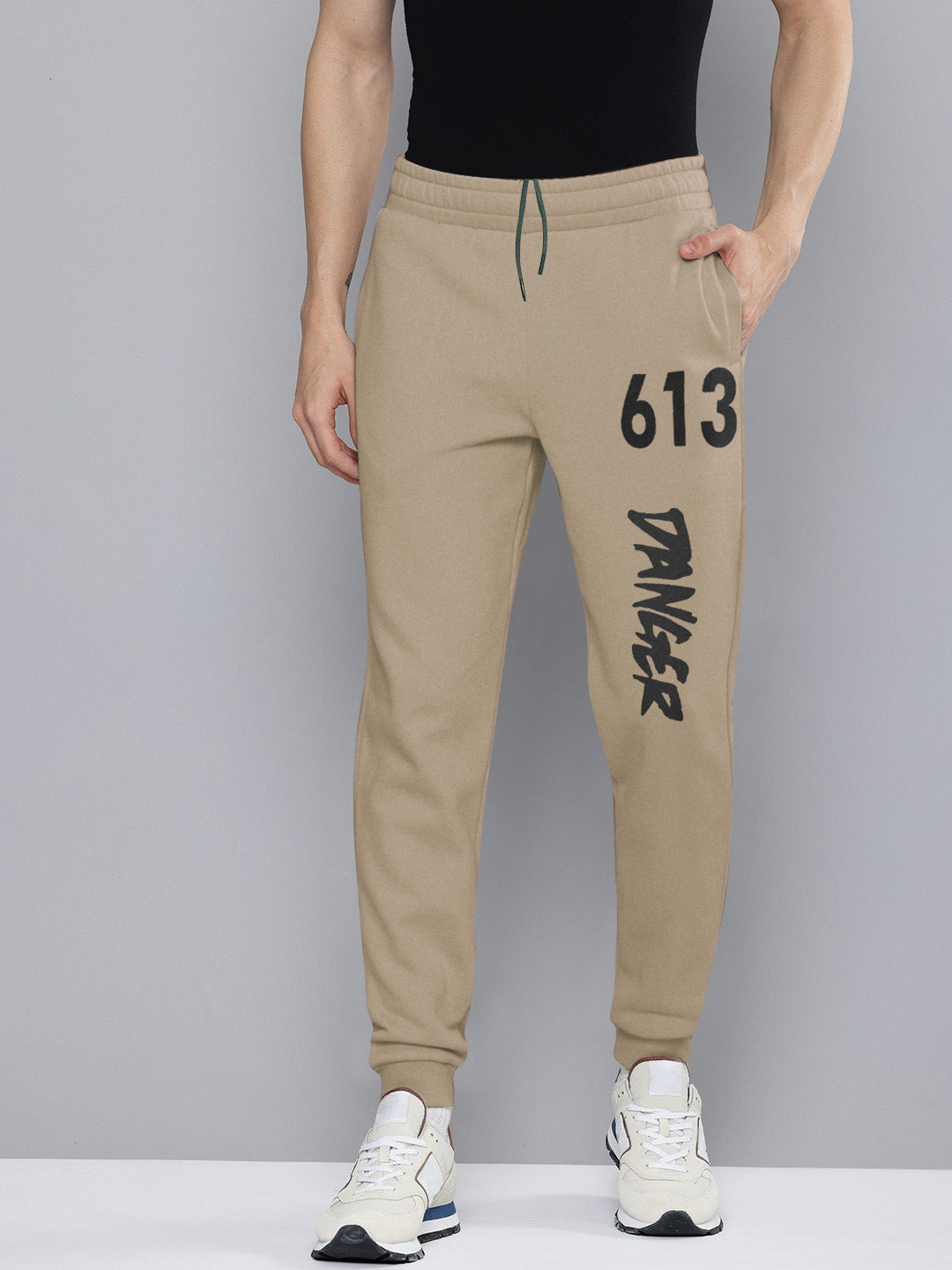 NXT Terry Fleece Jogger Sweatpant For Men-Khaki-BE2706