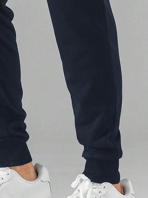 NXT Terry Fleece Jogger Sweatpant For Men-Navy-BE2574