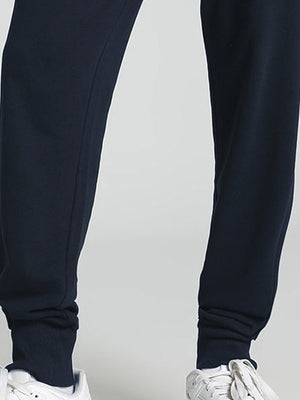 NXT Terry Fleece Jogger Sweatpant For Men-Navy-BE2654