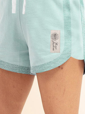 NXT Terry Fleece Short For Ladies-Light Green-BE2778