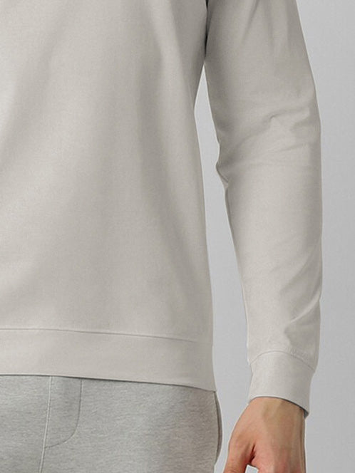 NXT Terry Fleece Sweatshirt For Men-Wheat-BE2750