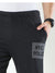 NYC POLO Terry Fleece Short For Men-Charcoal Melange-BE2771