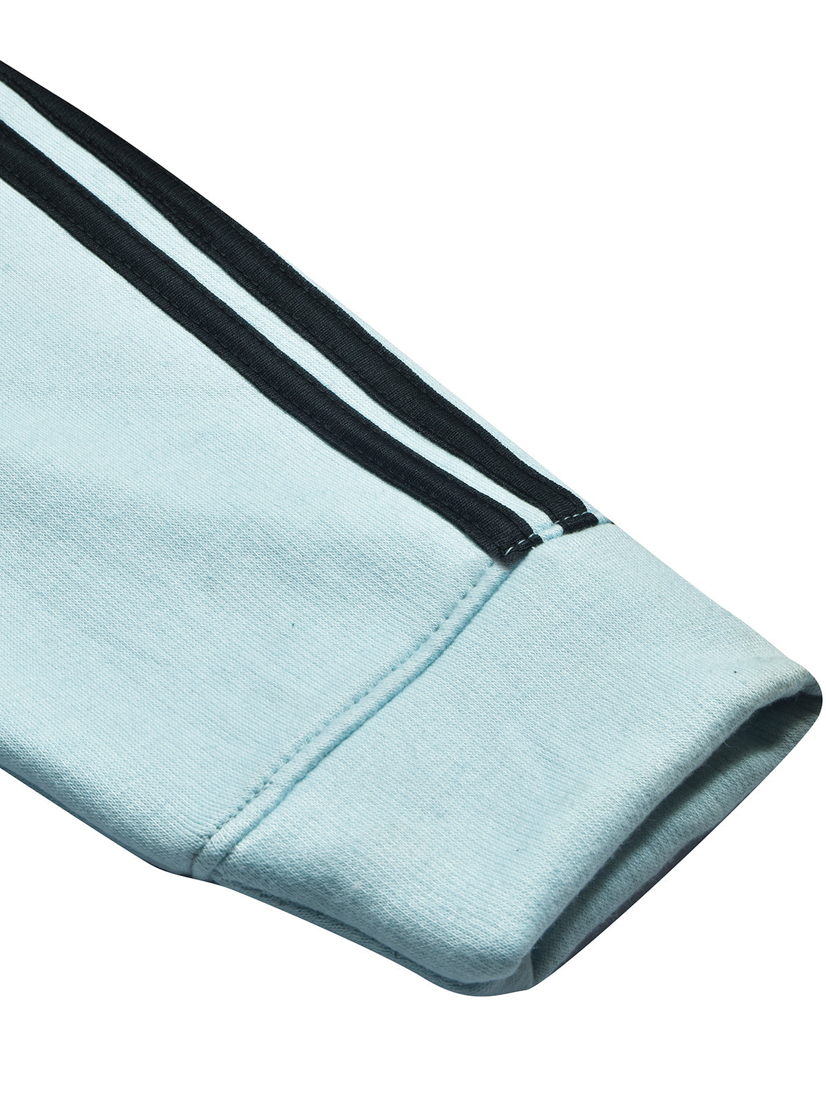 Next Fleece Crew Neck Sweatshirt For Men Light Sea Green with Panels-SP93