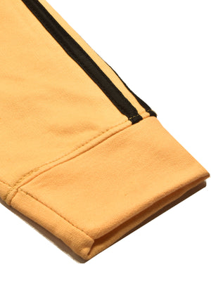 Next Fleece Crew Neck Sweatshirt For Men Yellow with Panels-SP94