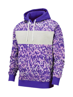 Next Fleece Pullover Hoodie For Men-Allover Print With Panel-SP405