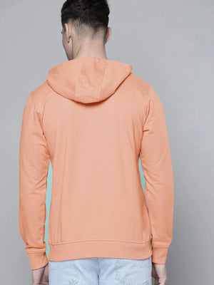 Nk Terry Fleece Long Length Pullover Hoodie For Men Peach-SP404