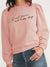 Next Fleece Crew Neck Sweatshirt For Ladies-Light Pink-BE645