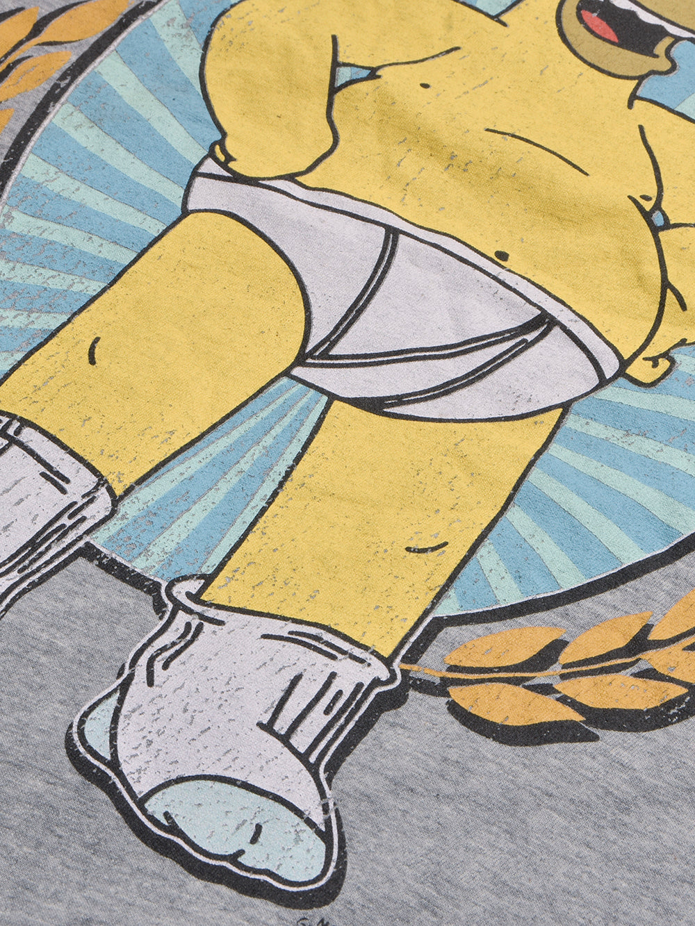 Next Single Jersey Crew Neck Tee Shirt For Men-Grey Melange-BE1044