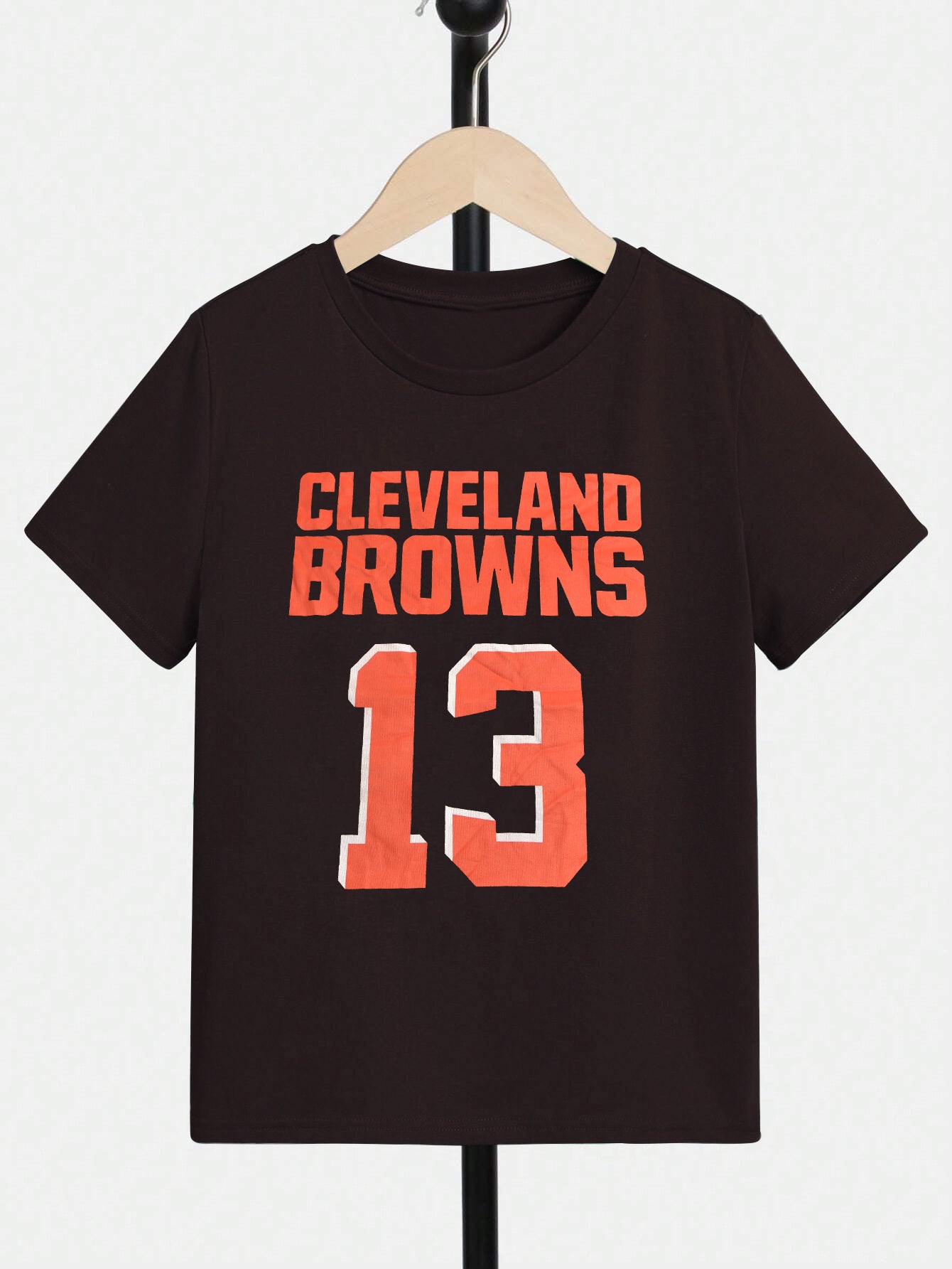 Next Single Jersey Tee Shirt For Kids-Dark Brown-BE1235