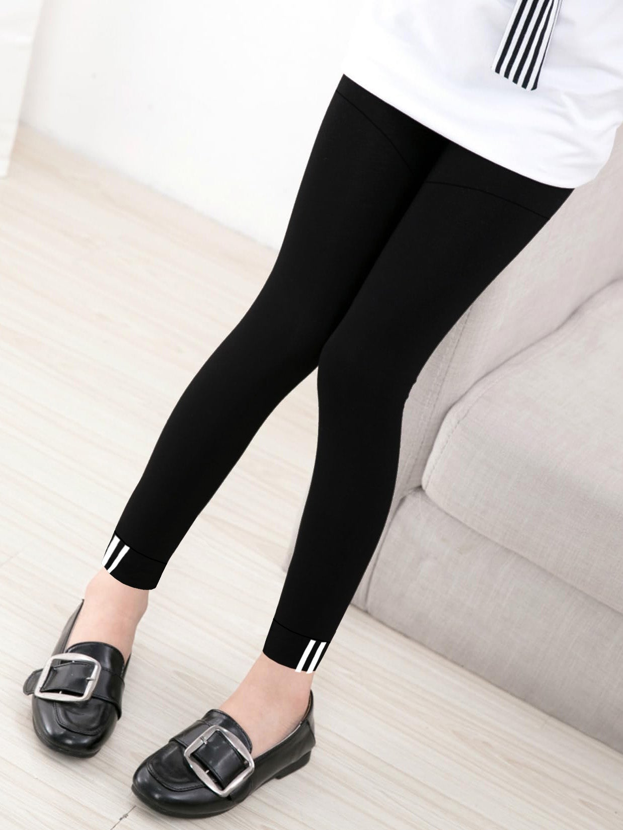 Next Stylish Tights Leggings For Girls-Black-BE1487/BR13732