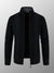 Next Wool Zipper Mock Neck For Men-Black-BE2029/BE14150