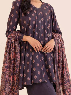 Nishat Digital Printed Lawn Unstitched 3 Pcs Suit For Women-BE2989/LV298