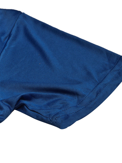 North Peak Crew Neck T Shirt For Men-Dark Blue-BE1298/BR13543