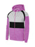 Next Fleece Zipper Hoodie For Men-Pink with Grey Melange And Black Panels-SP599