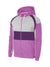 Next Fleece Zipper Hoodie For Men-Pink with Grey Melange And Purple Panels-SP600