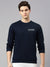 Nyc Polo Crew Neck Fleece Sweatshirt For Men-Navy-BE609
