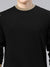 OXBOW Terry Fleece Sweatshirt For Men-Black with Camel Panels-BE2756