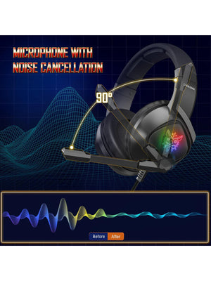 Onikuma K19 RGB Wired Stereo Gaming Headset with True Noise Cancellation-BE2249/BR14386