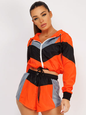 Rising Lightweight Festival Short Jacket For Ladies-Neon Orange-SP3296