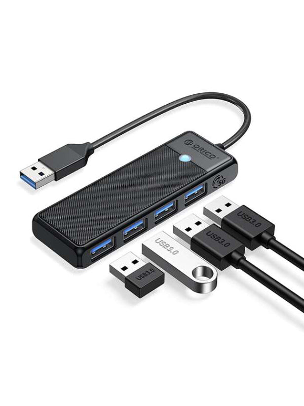 Orico Usb Hub 3.0 4 Ports Papw4a-u3-015-bk-ep Black Color-BE1849/BR14018