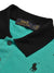 PRL Summer Polo Shirt For Men-Cyan Green with Allover Print-BE697/BR12950