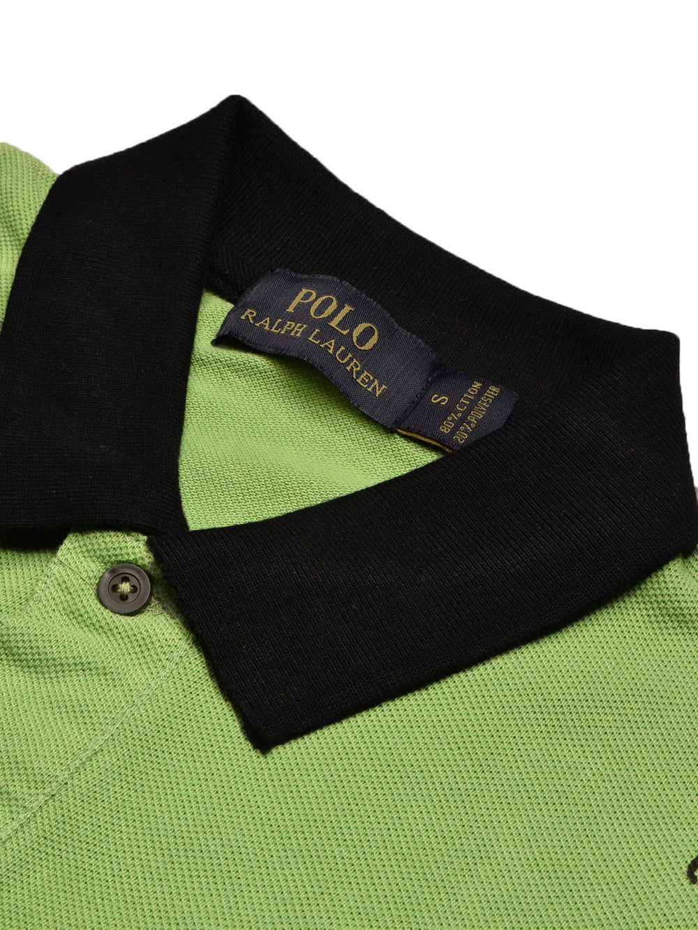 PRL Summer Polo Shirt For Men-Green with Allover Print-BE748