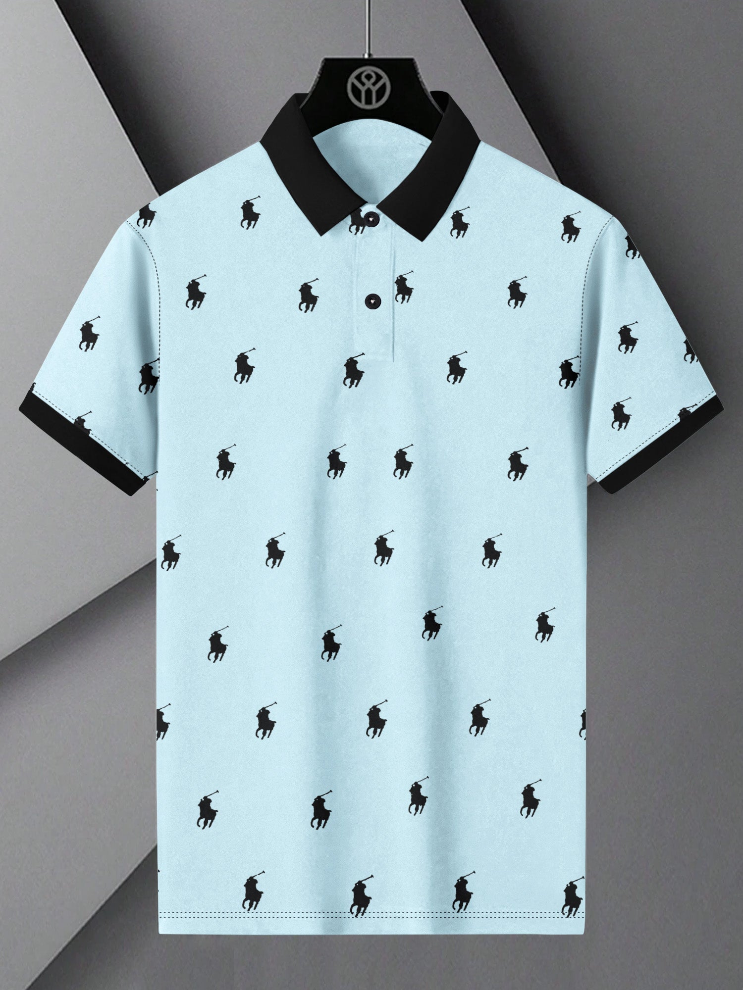PRL Summer Polo Shirt For Men-Light Sky-BE786/BR13033