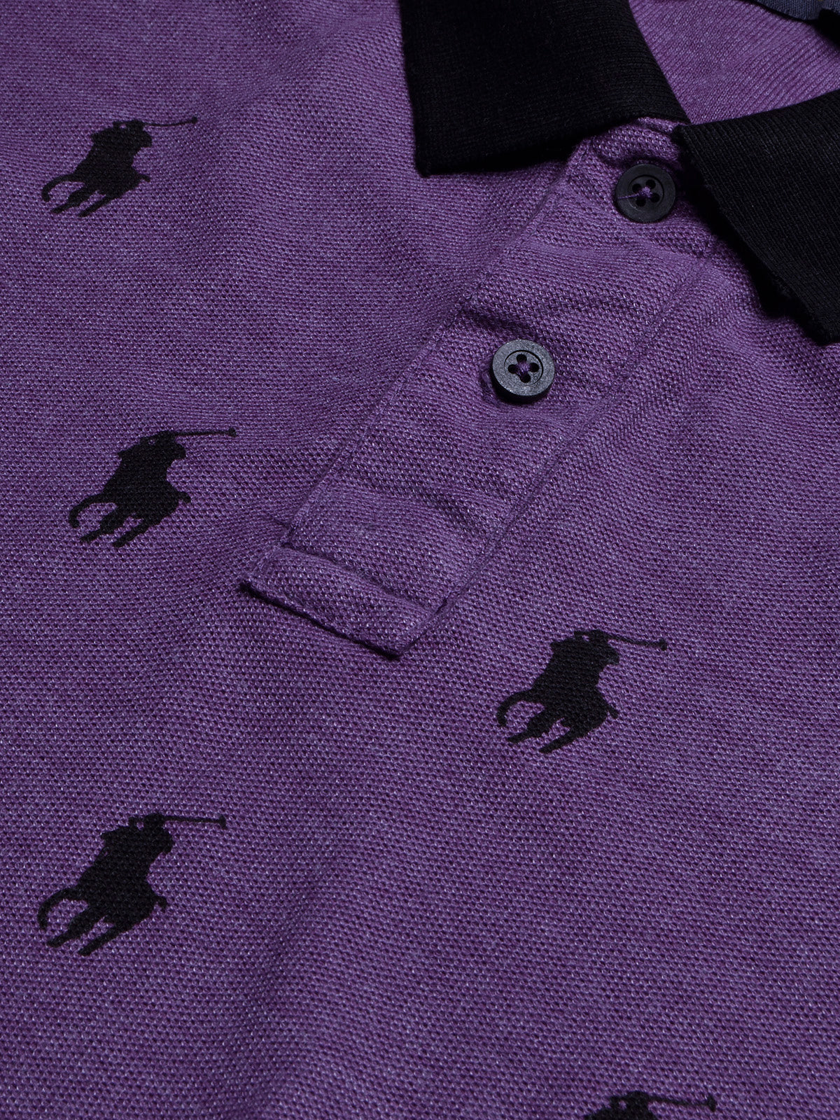 Mens purple ralph lauren polo shirt best sale