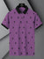 PRL Summer Polo Shirt For Men-Purple with Allover Print-BE749/BR12997