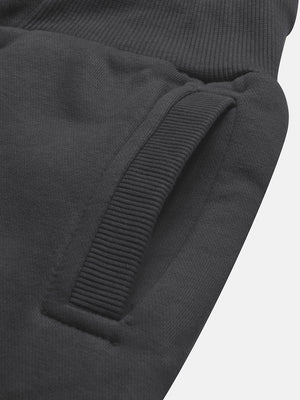 PYPR Fleece Slim Fit Jogger Trouser For Men-Dark Grey-BE2040