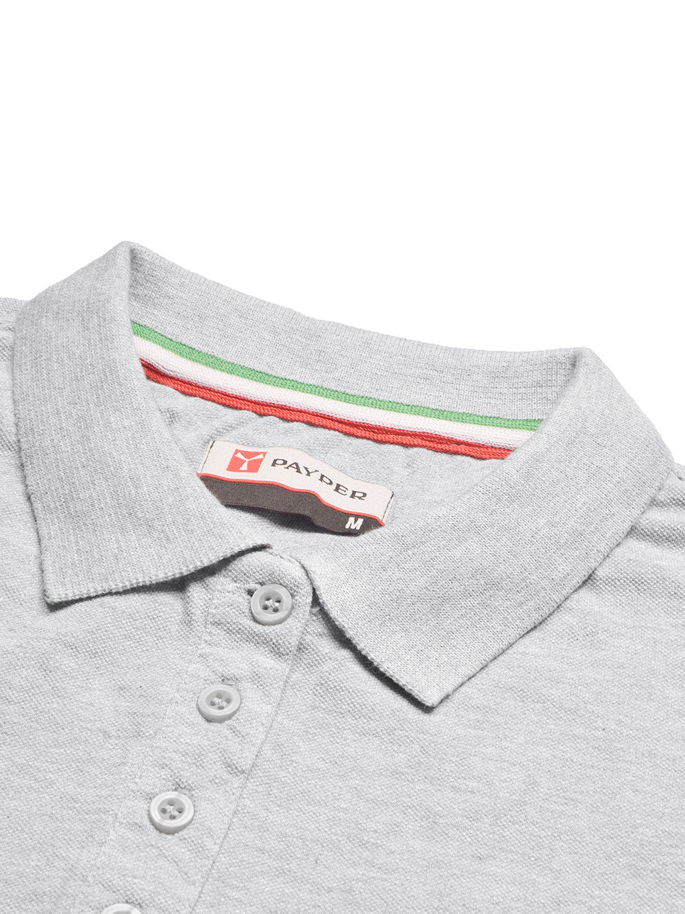 PYPR Summer Solid Long Sleeve Polo Shirt For Women-Grey Melange-BE1641/BR13872