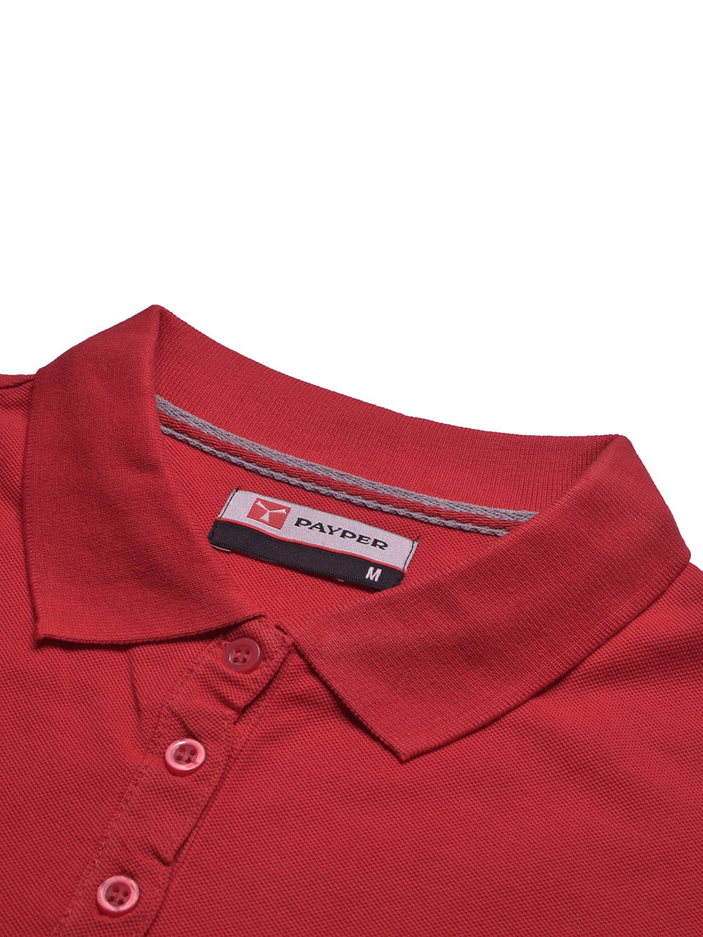 PYPR Summer Solid Long Sleeve Polo Shirt For Women-Red-BE1639/BR13870
