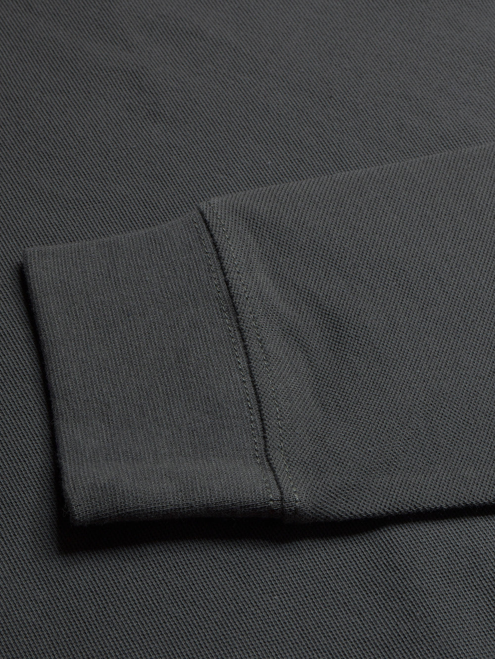 PYPR Summer Solid Long Sleeve Polo Shirt For Women-Slate Grey-BE1643/BR13874