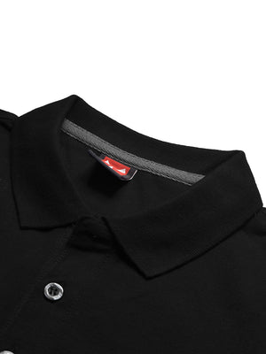 PYPR Summer Solid Polo Shirt For Men-Black-BE1588/BR13819